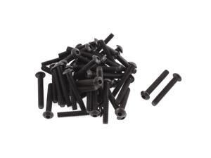 M4x28mm Thread 10.9 Alloy Steel Button Head Hex Socket Cap Screw Bolt 50pcs
