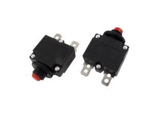 AC 125V//250V 12A NC Hand Reset Button Overload Protector Circuit Breaker 2Pcs
