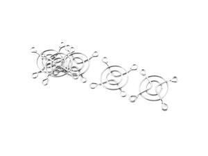 Unique Bargains 5 Pcs Silver Tone Axial Fan Wire Grill Protector 4cm Finger Guards