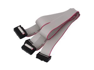 2pcs 2.54mm 14-Pin Female to Female IDE PATA Extension Flat Ribbon Cable 50cm 2pcs 2.54mm 14-Pin Female to Female IDE PATA Extension Flat Ribbon Cable 50cm