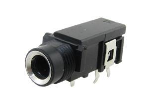 Unique Bargains Unique Bargains 1/4" 6.5mm 3 Pin Stereo Jack Panel Mount PCB Connector Black Unique Bargains Unique Bargains 1/4" 6.5mm 3 Pin Stereo Jack Panel Mount PCB Connector Black