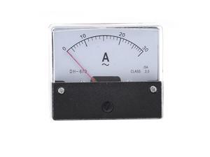 Global Bargains Square Analog AC 0-30A Current Measuring Panel Amperemeter Black White Global Bargains Square Analog AC 0-30A Current Measuring Panel Amperemeter Black White