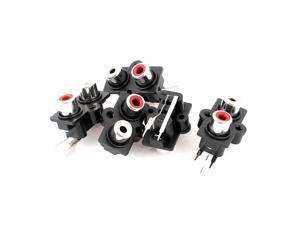5pcs PCB Mount 2 Position Stereo Audio Video Jack AV Socket RCA Female Connector 5pcs PCB Mount 2 Position Stereo Audio Video Jack AV Socket RCA Female Connector