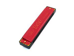 Children Portable Metal Harmonica Mouth Organ w 16 Keys Red Children Portable Metal Harmonica Mouth Organ w 16 Keys Red