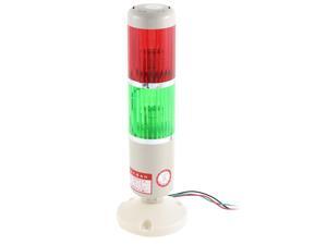 Unique Bargains DC 24V Red Green Signal Tower Lamp Industrial Warning Stack Light LTA-205T2 Unique Bargains DC 24V Red Green Signal Tower Lamp Industrial Warning Stack Light LTA-205T2