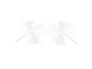 2 x Protective Case Fan Finger Guard Metal Grill 200mm 20cm for Desktop Computer 2 x Protective Case Fan Finger Guard Metal Grill 200mm 20cm for Desktop Computer