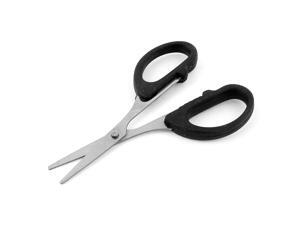Plastic Handle Sewing Paper Hair Trimmer Straight Scissors Black Plastic Handle Sewing Paper Hair Trimmer Straight Scissors Black