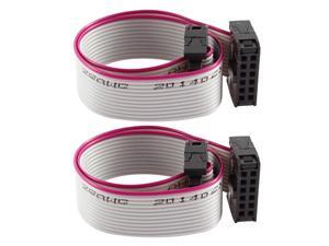 2 Pcs 20cm IDC 12P Hard Drive Extension Wire Flat Ribbon Cable for Motherboard 2 Pcs 20cm IDC 12P Hard Drive Extension Wire Flat Ribbon Cable for Motherboard