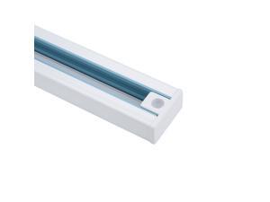 Rail Strip Connector Insulated 3-Wire Track Light Mounted Fitting White Rail Strip Connector Insulated 3-Wire Track Light Mounted Fitting White