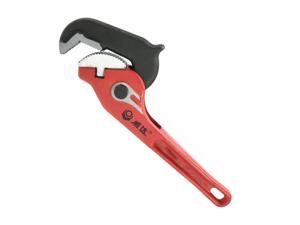 14-inch Chrome Alum Steel Hook Jaw Rapid Grip Pipe Wrench Red 14-inch Chrome Alum Steel Hook Jaw Rapid Grip Pipe Wrench Red
