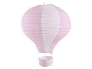Festival Party Paper Handmade Lightless Hot Air Balloon Lantern Light Pink White Festival Party Paper Handmade Lightless Hot Air Balloon Lantern Light Pink White