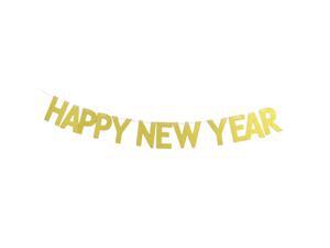 Paper HAPPY NEW YEAR Letter DIY Ornament Photo Prop Bunting Banner Gold Tone Set Paper HAPPY NEW YEAR Letter DIY Ornament Photo Prop Bunting Banner Gold Tone Set