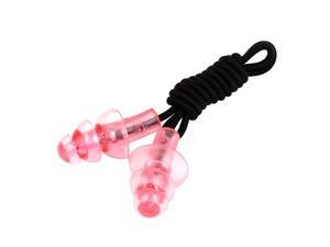 50cm Strap Soft Silicone Water Resistant Earplugs Ear Protector Pink
