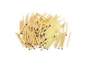 100pcs R50-2W6 0.72mm Dia 17mm Length Metal Test Probe Needle Cover w Wire 