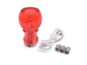 Faux Crystal Bubble Red LED Light Manual Shift Knob Shifter Gear Lever for Car Faux Crystal Bubble Red LED Light Manual Shift Knob Shifter Gear Lever for Car