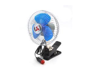 12V 35W Clip-on Type Round Shape Degree Adjustable Dashboard Cooling Fan for Car