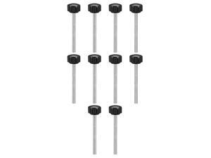 M4 x 50mm Male Thread Knurled Clamping Knobs Grip Thumb Screw on Type Round Head 10 Pcs M4 x 50mm Male Thread Knurled Clamping Knobs Grip Thumb Screw on Type Round Head 10 Pcs