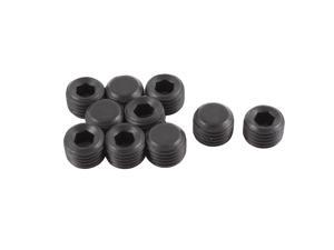 Global Bargains M14x1.5mm Pitch 12.9 Alloy Steel Hex Socket Cap Point Grub Screws Black 10pcs
