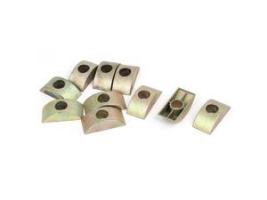 8mm Hole Dia Furniture Connector Half Moon Nuts Spacer Washer Bronze Tone 10PCS 8mm Hole Dia Furniture Connector Half Moon Nuts Spacer Washer Bronze Tone 10PCS