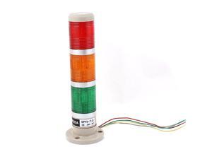 Red LED Flash Industrial Signal Tower Stack Buzzer Indicator Light 90dB DC 24V 
