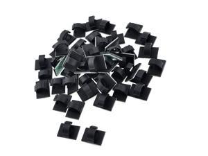 100 PCS Self-adhesive Cable Wire Square Tie Mounts Cord Clips Sticky Base Pad M