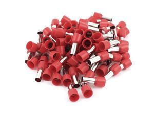 100 Pieces 10mm2 Crimp Cord Wire End Metal Terminal Bootlace Ferrule Connector 