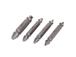 Global Bargains 4 in 1 Screw Extractor Drill Bits Guide Set Broken Damaged Bolt Remover Easy Out