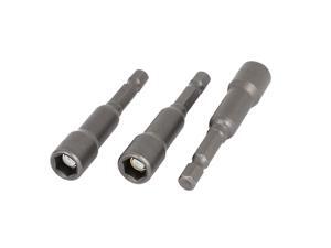 65mm Length 1/4-Inch Shank 5/16-Inch Hex Magnetic Nut Driver Bit 3 Pcs 65mm Length 1/4-Inch Shank 5/16-Inch Hex Magnetic Nut Driver Bit 3 Pcs