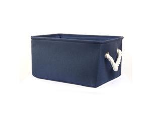 Collapsible Canvas Laundry Bin Toy Basket Storage Box Foldable Container Bag