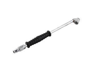 Unique Bargains Auto Car Truck Black Rubber Handle Double Head Tyre Tire Air Pump Inflator Valve