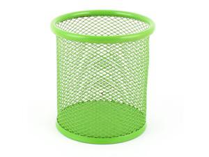 School Office Metal Cylinder Desk Pen Organizer Mesh Holder Green 9.5cm High School Office Metal Cylinder Desk Pen Organizer Mesh Holder Green 9.5cm High