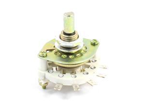 TV Radio Band Channel Rotary Switch Selector 1P8T 1 Pole 8 Position