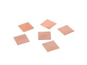 6 Pcs 15mm x 15mm x 0.5mm CPU Heatsink Copper Shim Spacer Pad for Laptop 6 Pcs 15mm x 15mm x 0.5mm CPU Heatsink Copper Shim Spacer Pad for Laptop