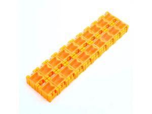 Unique Bargains Orange SMT SMD Electronic Components Storage Box Organizer 20 Grids Unique Bargains Orange SMT SMD Electronic Components Storage Box Organizer 20 Grids