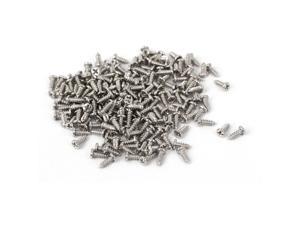 M1.5x4mm Thread Nickel Plated Phillips Round Head Self Tapping Screws 200pcs