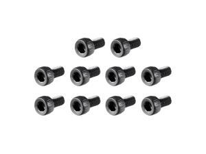 M3 x 6mm Alloy Steel Hex Bolt Socket Head Cap Screws Black 100 Pcs