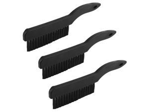 Plastic Handle Anti Static Conductive Ground ESD Brushes Black 3 Pcs