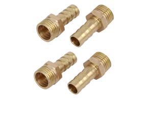 Unique Bargains1/4BSP Male Thread 8mm Hose Barb Tubing Fitting Coupler Connector Adapter 4pcs