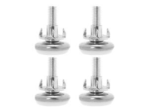 M8 x 20 x 30mm Leveling Feet Adjustable Leveler for Desk Sofa Leg White Cap 4pcs M8 x 20 x 30mm Leveling Feet Adjustable Leveler for Desk Sofa Leg White Cap 4pcs