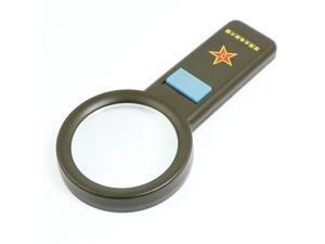 Unique Bargains Handheld Plastic Frame White 10 LED Light 85mm Dia 5X Multiple Magnifier Unique Bargains Handheld Plastic Frame White 10 LED Light 85mm Dia 5X Multiple Magnifier
