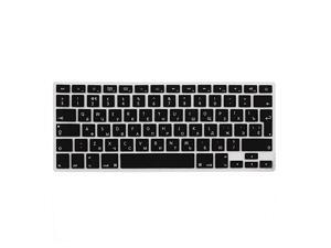 Russian Silicone Keyboard Skin Cover Black for Apple Macbook Air 13"15"17" EU Russian Silicone Keyboard Skin Cover Black for Apple Macbook Air 13"15"17" EU