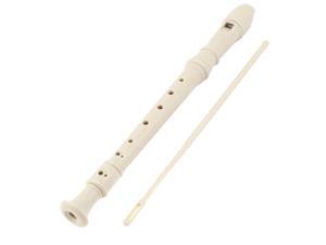 Unique Bargains Portable Educational Instrument Plastic 8 Holes Flute Soprano Recorder Ivory Unique Bargains Portable Educational Instrument Plastic 8 Holes Flute Soprano Recorder Ivory
