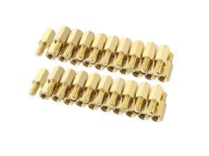Unique Bargains 50pcs M3 8+6mm Female Male Thread Brass Hex Standoff Spacer Screws PCB Pillar Unique Bargains 50pcs M3 8+6mm Female Male Thread Brass Hex Standoff Spacer Screws PCB Pillar