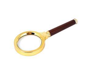 Handheld Metal Shell 60mm Dia Lens 10 Times Magnifying Glass Magnifier Handheld Metal Shell 60mm Dia Lens 10 Times Magnifying Glass Magnifier