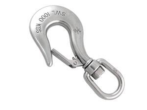 Unique Bargains Unique Bargains Swivel Eye Type Shackle Hook 1000 KGS Size 3/8 Unique Bargains Unique Bargains Swivel Eye Type Shackle Hook 1000 KGS Size 3/8
