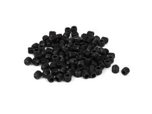 DIN916 M3x12mm Metal Grade 10.9 Hex Socket Set Screw Bolt Fastener Black 100pcs 