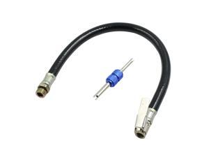 Tire Air Pump Nozzle Hose Extension Adapter w Tyre Valve Installation Removal Tool for Car