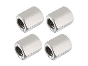 M10 X 1.5-Pitch 22mm Length 304 Stainless Steel Metric Hex Coupling Nut, 4-Pack