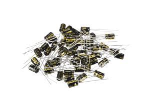 Aluminum Radial Electrolytic Capacitor 10uF 50V Life 5 x 7 mm Black 50pcs Aluminum Radial Electrolytic Capacitor 10uF 50V Life 5 x 7 mm Black 50pcs