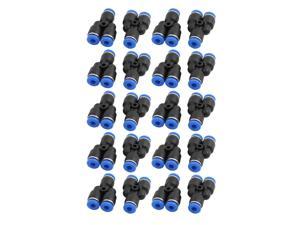 20Pcs 4mm Dia Y Type 3 Ways Hose Pneumatic Air Quick Fitting Push In Connector